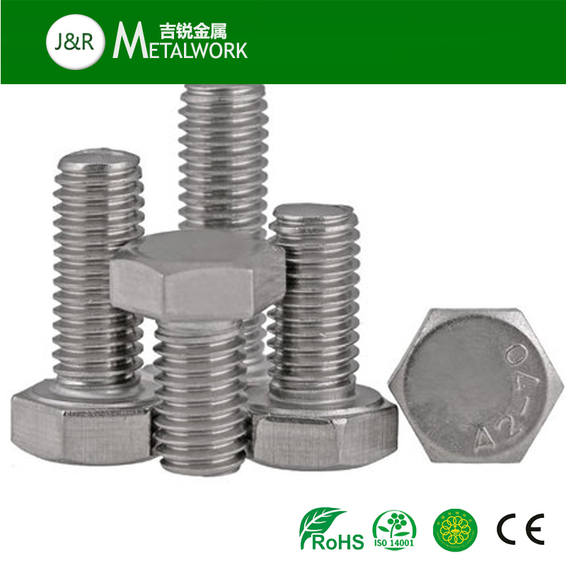 High Strength Stainless Steel Full Thread Hexagonal Bolt (DIN933)