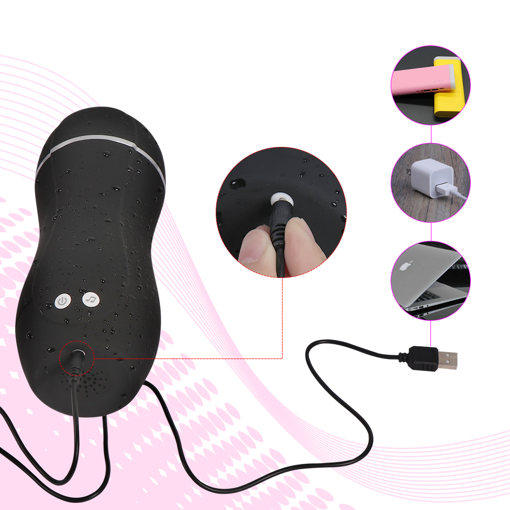 USB Rechargeable Strong Vibration with Invoice Male Masturbation Sex Product