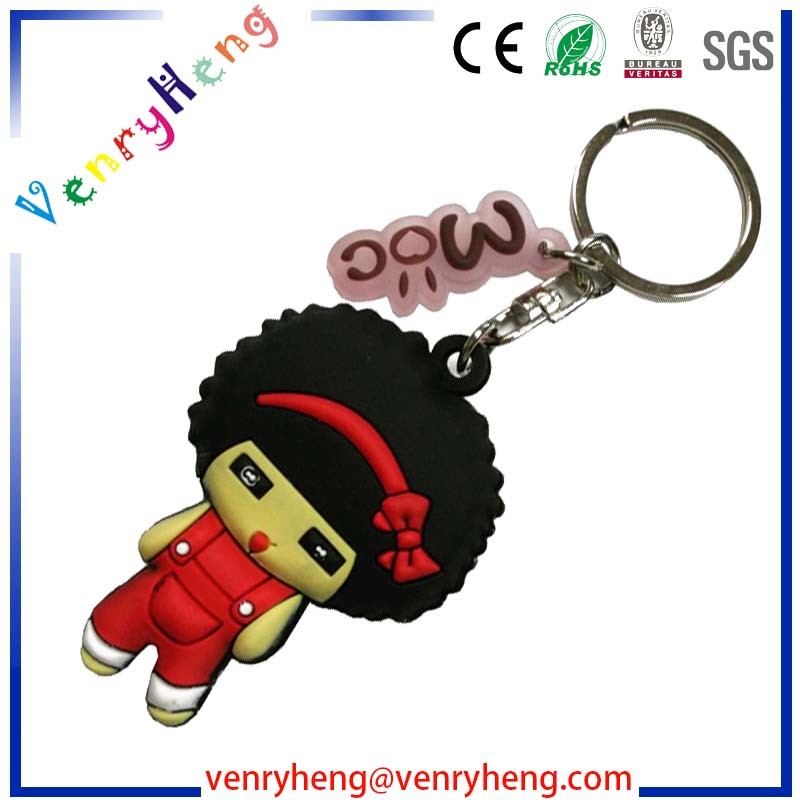 Hot Sales 3D Cartoon PVC Keychain for Promotion Gifts