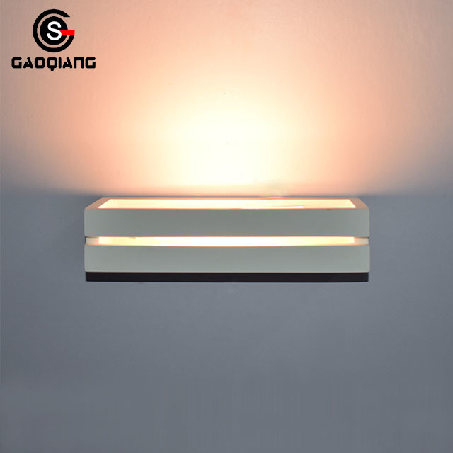 White Simple LED Lamp Plaster Wall Light