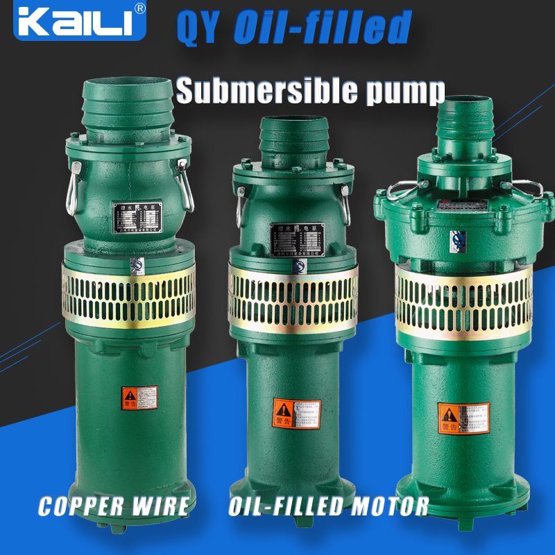 4' Outlet QY Oil-Filled Submersible Pump Clean Water Pump(single stage)