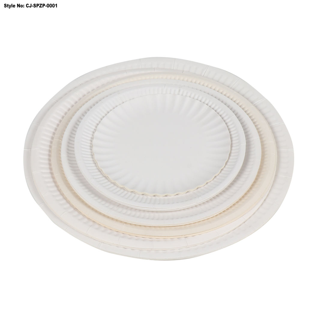 Eco-Friendly Sugarcane Bagasse Paper Plate/Disposable Party Plate