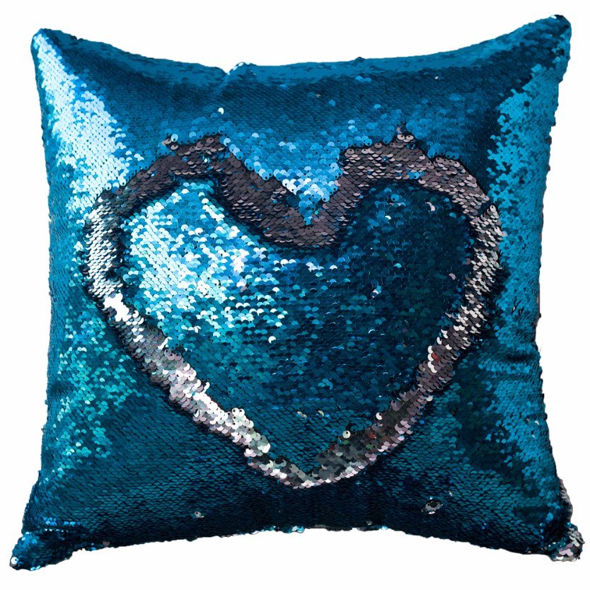 Cheap Sequin Mermaid Decorative Pillow with Cover