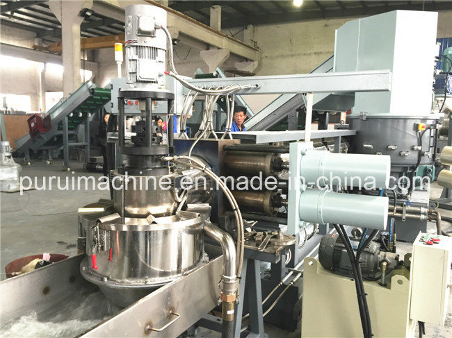 Water Ring Die Face Hot Cutting Plastic Recycling Granulator