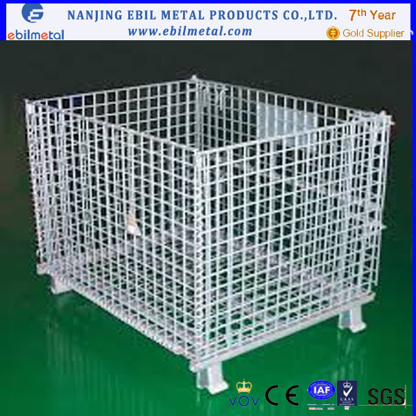 Foldable Wire Mesh Container / Metallic Container with High Quality