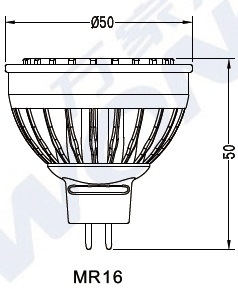 Outdoor MR16 Gu5.3/GU10 Dimmable LED Spotlight for Landscape