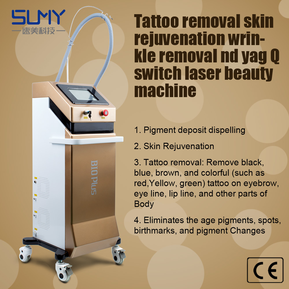 Medical Equipment Q Switched/ YAG Laser Tattoo Removal Beauty Machine