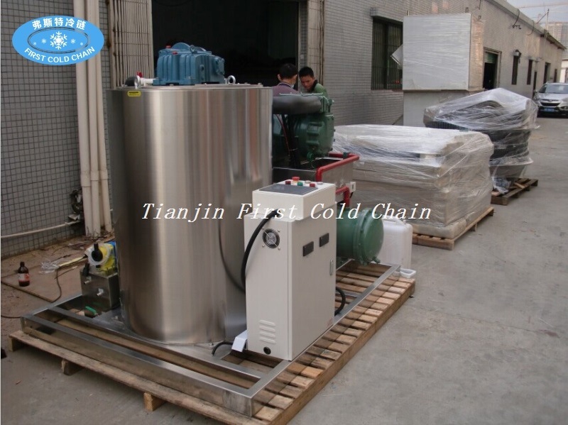 Flake Ice Machine for Seafood 8000 Kg Per 24 H Flake Ice Maker