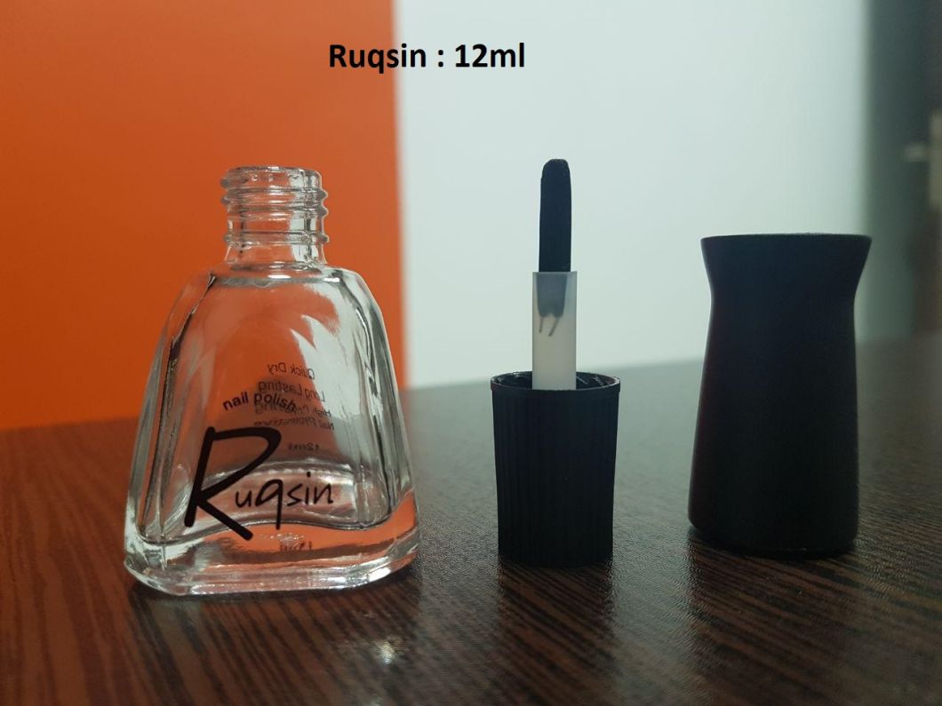 2ml, 3ml, 5ml, 10ml, 20ml, Clear Nail Oil Bottle, Empty Glass Bottle for Nail Polish with Cap and Brushes