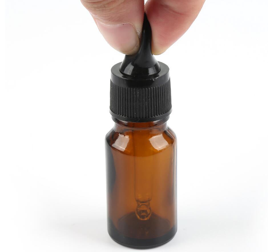 10ml Pipette Empty Dropper Bottles Aromatherapy/Eye Drops Amber Glass Mini Pot Jar Travel Pot Eye Dropper Liquid Reagent