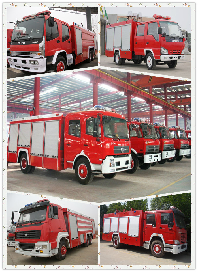HOWO 10 Wheels Water Foam Fire Truck, 290HP Water Tanker Fire Fighting Trucks for Sale
