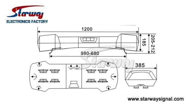 Police LED Light Bars / LED Lightbars (LED5702)