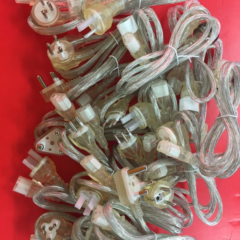 OEM Manufacture Transparent 1.8m CCC China AC Power Cord with IEC C13