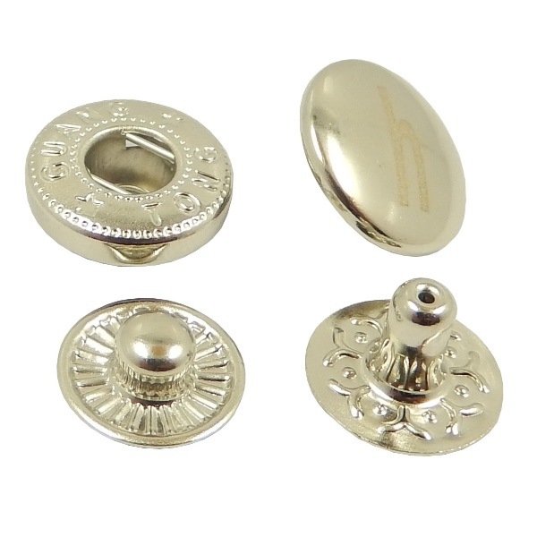 15mm Golden Zinc Alloy Snap Button