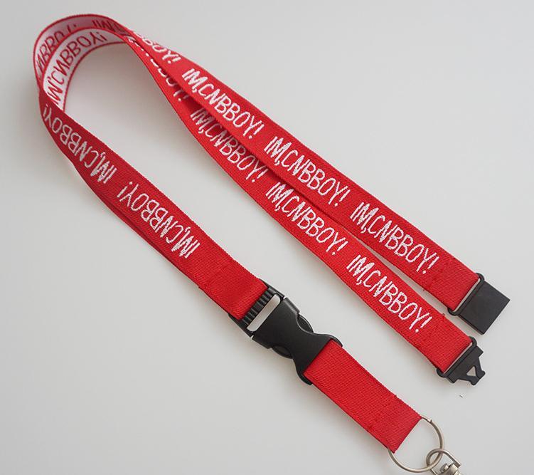 Factory Computer Jacquard Woven Strap/Tape/Ribbon for Neck Lanyard with Polyester