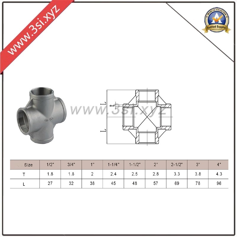 Casting Stainless Steel Threaded Cross (YZF-F276)