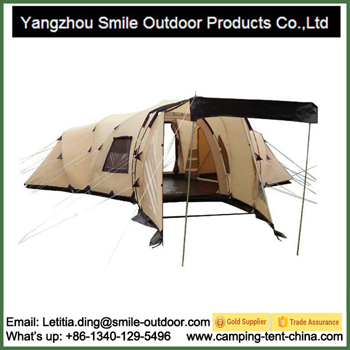 5 Room Luxury Waterproof 12-Person Large Camping Family Tent