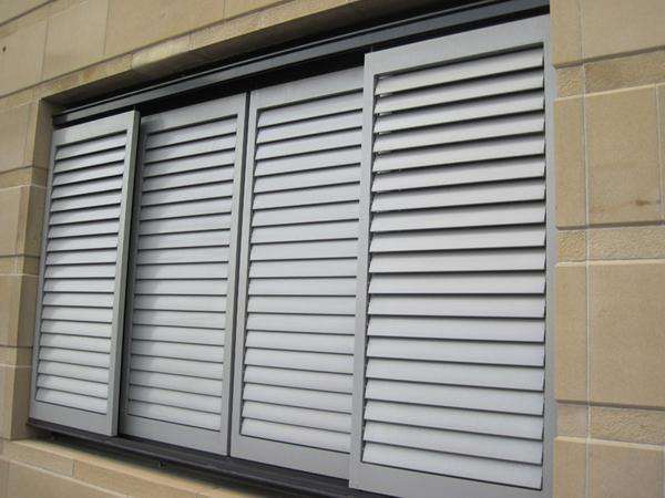 Aluminum Exterior Sun Shutter Louver Window