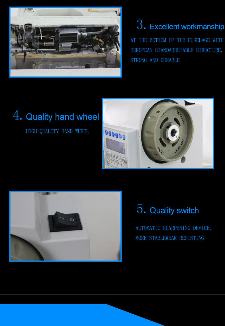 Highly Intergrated Mechatrinic Computer Direct Drive Lockstitch Sewing Machine