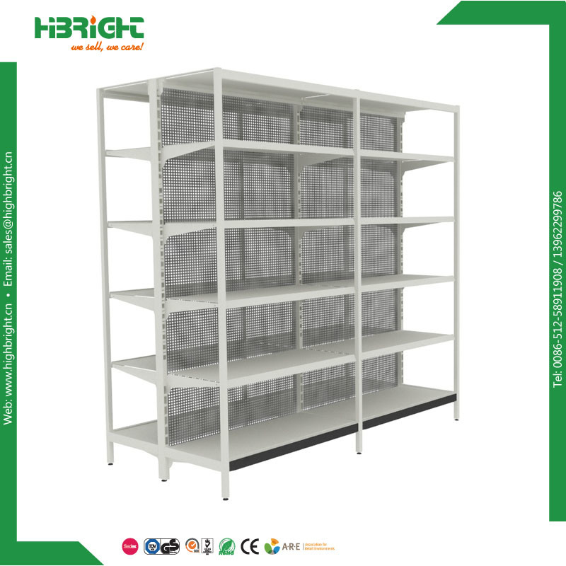 Metal Supermarket Shelf Display Store Fixture