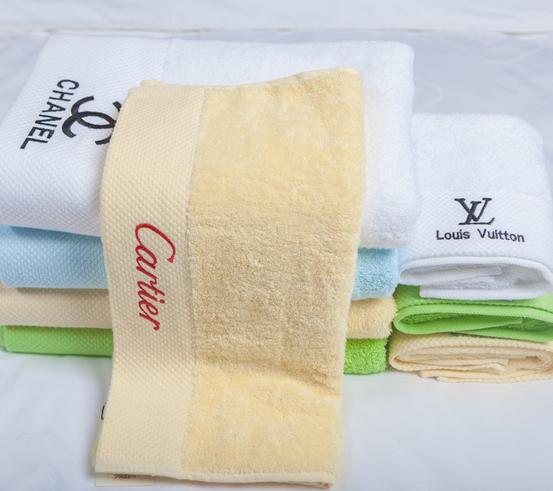 100% Cotton Hotel Face Hand Towels Plain Dyed