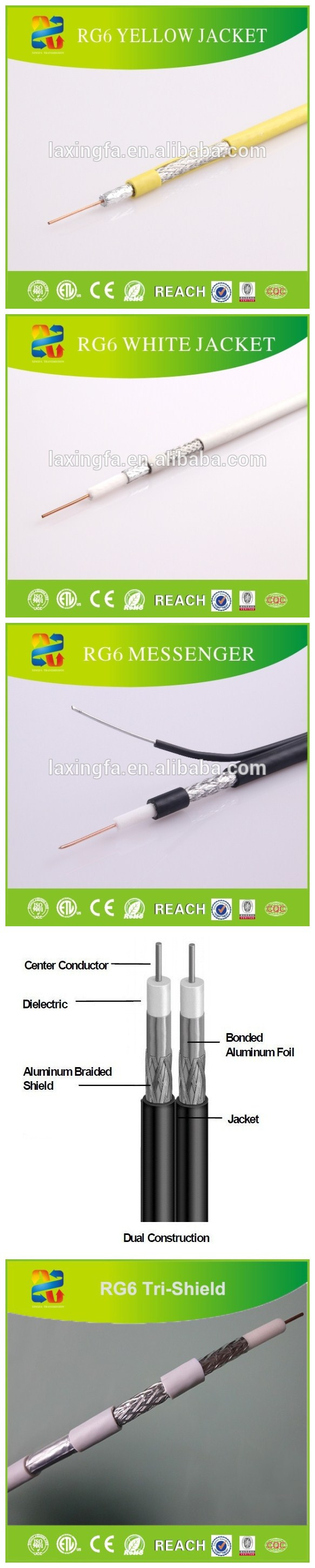 Made in China Cable Coaxial RG6 with CE ETL for CATV