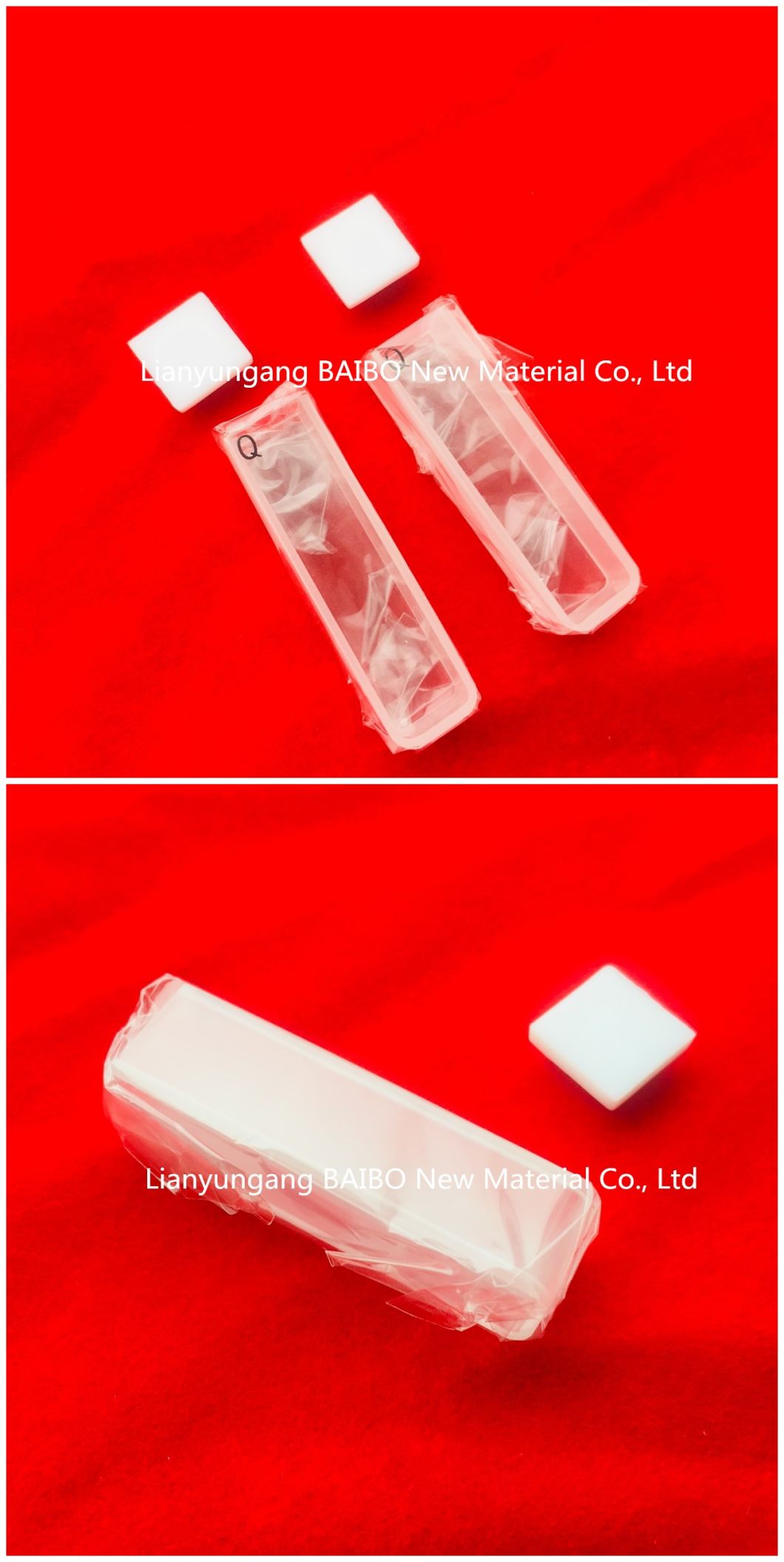 Q204 Glue Free 2 Transmitting Sides 3.5ml Quartz Cuvette