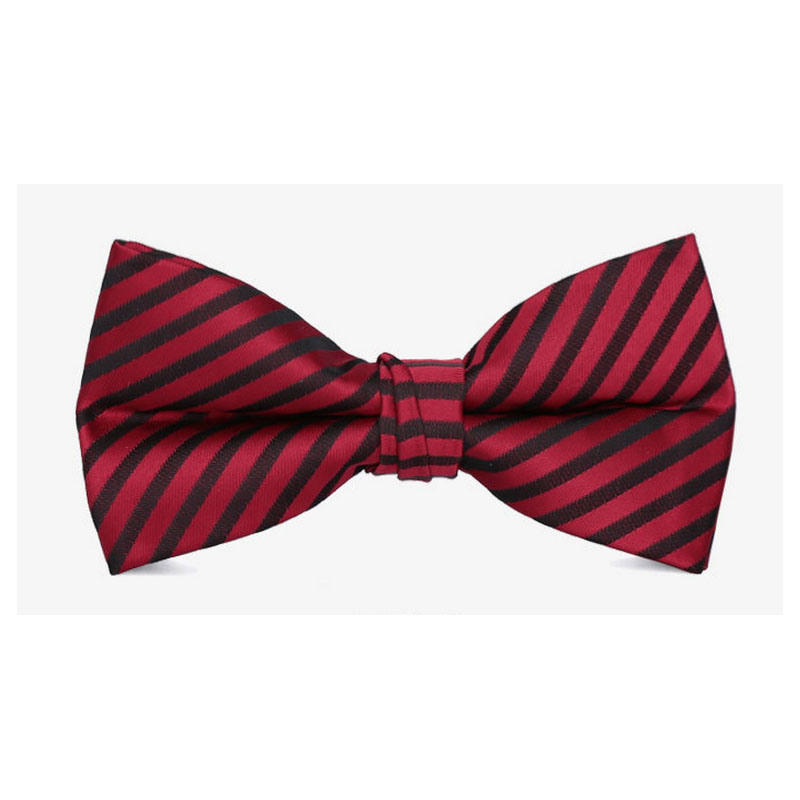 Custom Stripes Woven 100% Polyester Bow Tie