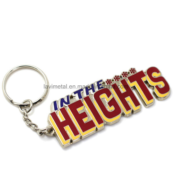 Hot Sell Custom Zinc Alloy Keychain with Letter Logo