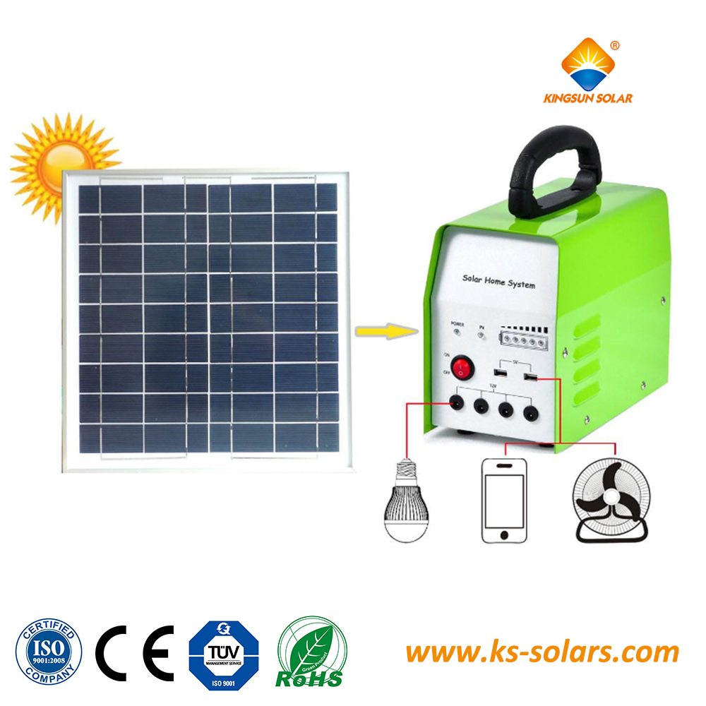 200W Small Portable PV Home Solar Power System