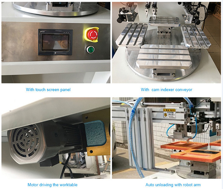 Flatbed Rotary Screen Printing Machine with Robot Arm