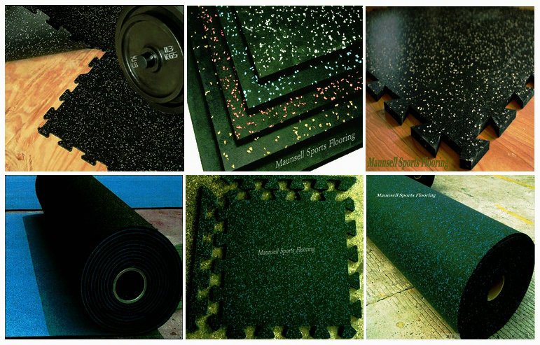 Rubber Gym Tile Floor Professional for Heavy Equipment Room -50mm