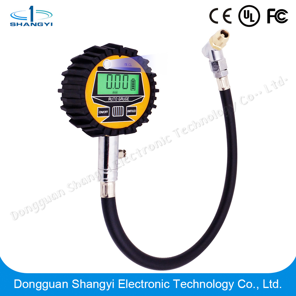 Digital Car Tyre Gauge with LED, Auto Memory Pressure Tire Gauge