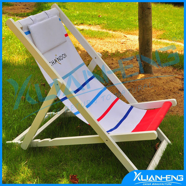Pool Outdoor Camping Canvas Wooden Folding Beach Chair