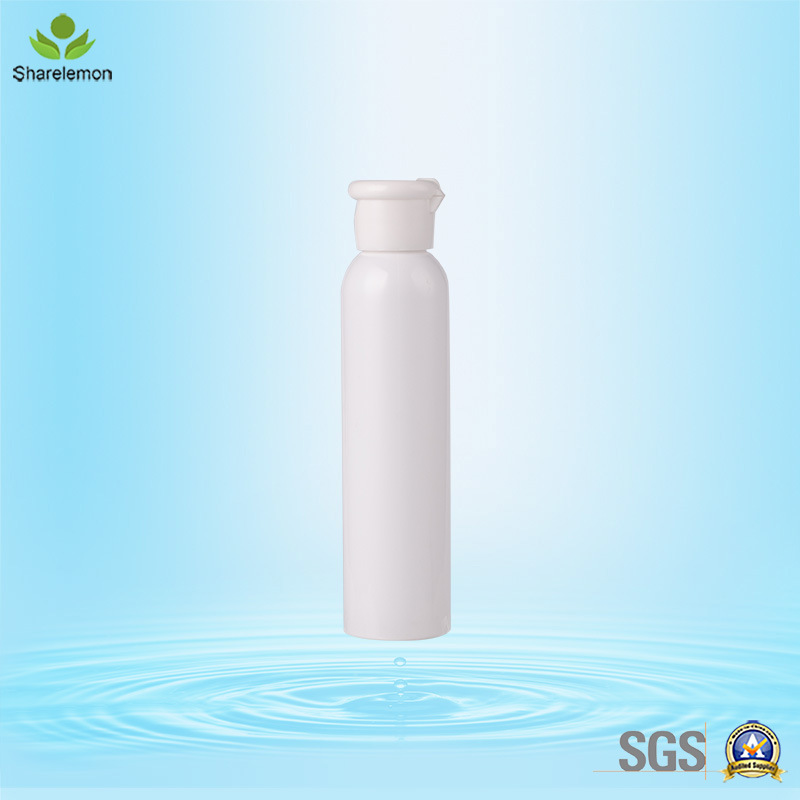 Clear Cosmetic Plastic Cylinder Bottles with Lotion Pump