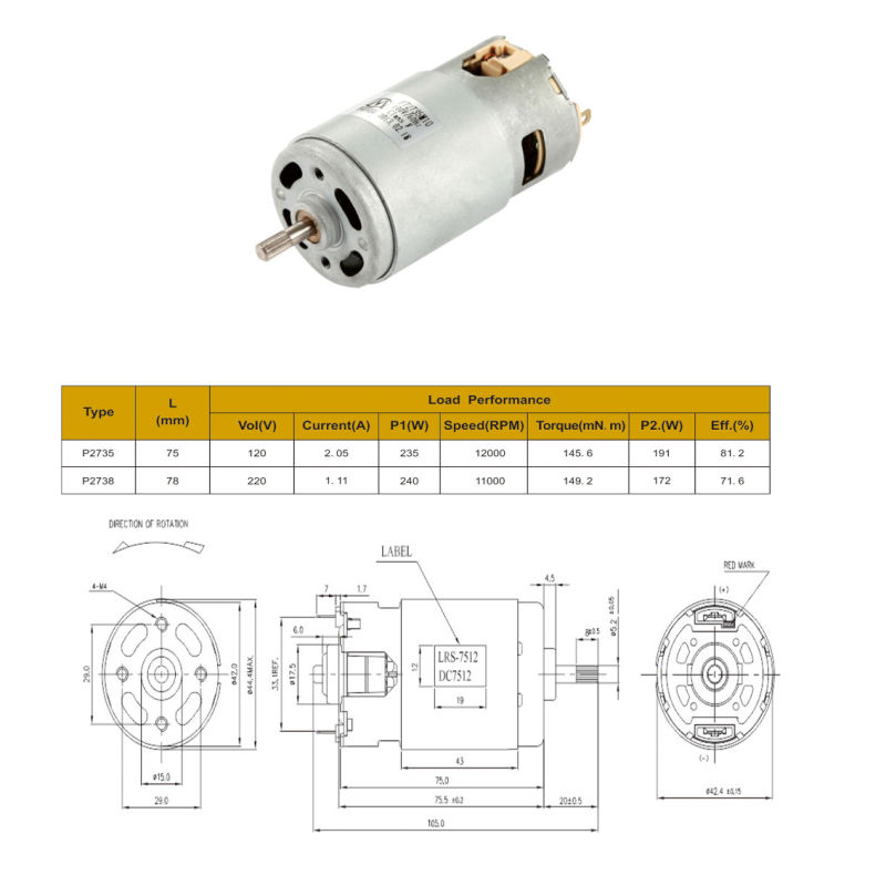 High Quality Magnet Permanent Neodymium Motor