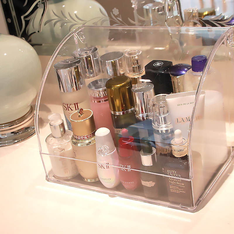 Holder Makeup Stand Drawers Cosmetic Organizer Storage Acrylic Display Box