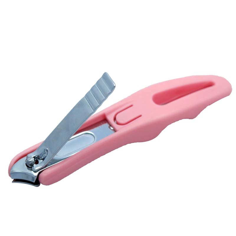 Side Blade with Plastic Catcher Nail Clipper for Trimming Use (313S-1)