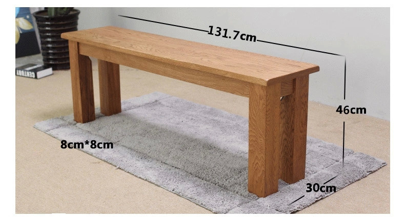 Solid Oak Wood Bench with Good Quality (M-X1073)