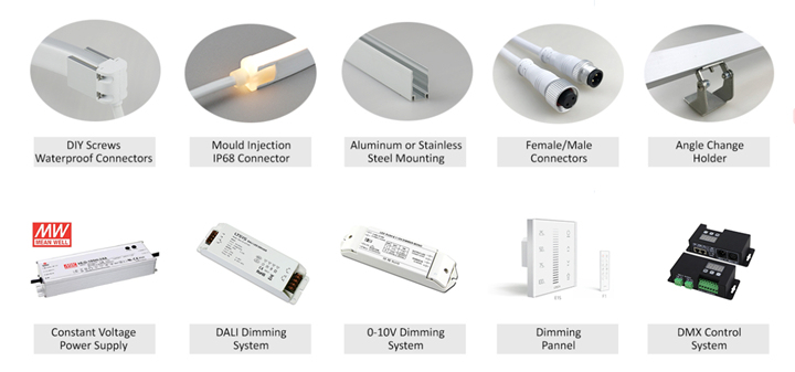 12W 24VDC IP68 LED Rigid Strip Light for Bar Decoration