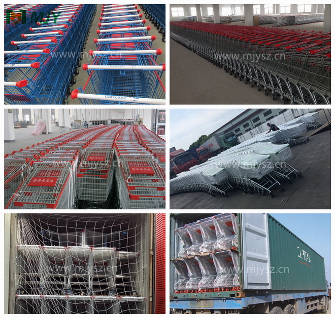220 Liters Plastic Supermarket Shopping Cart Mjy-CPP220