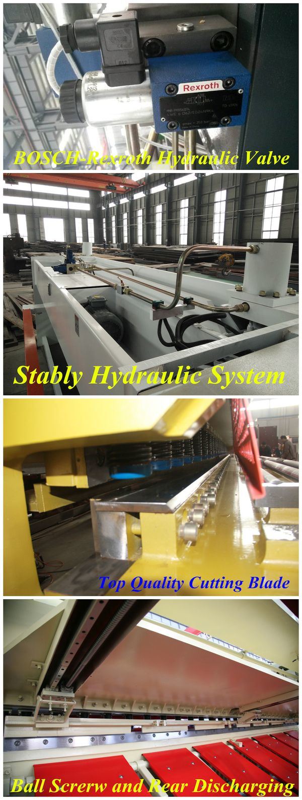 QC11y Series Hydraulic Guillotine Shear Machine