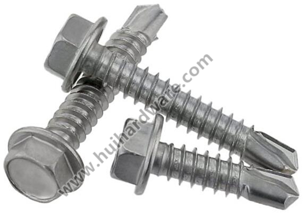 Stainless Steel 410 Flange Hex Head Self Drilling Screws