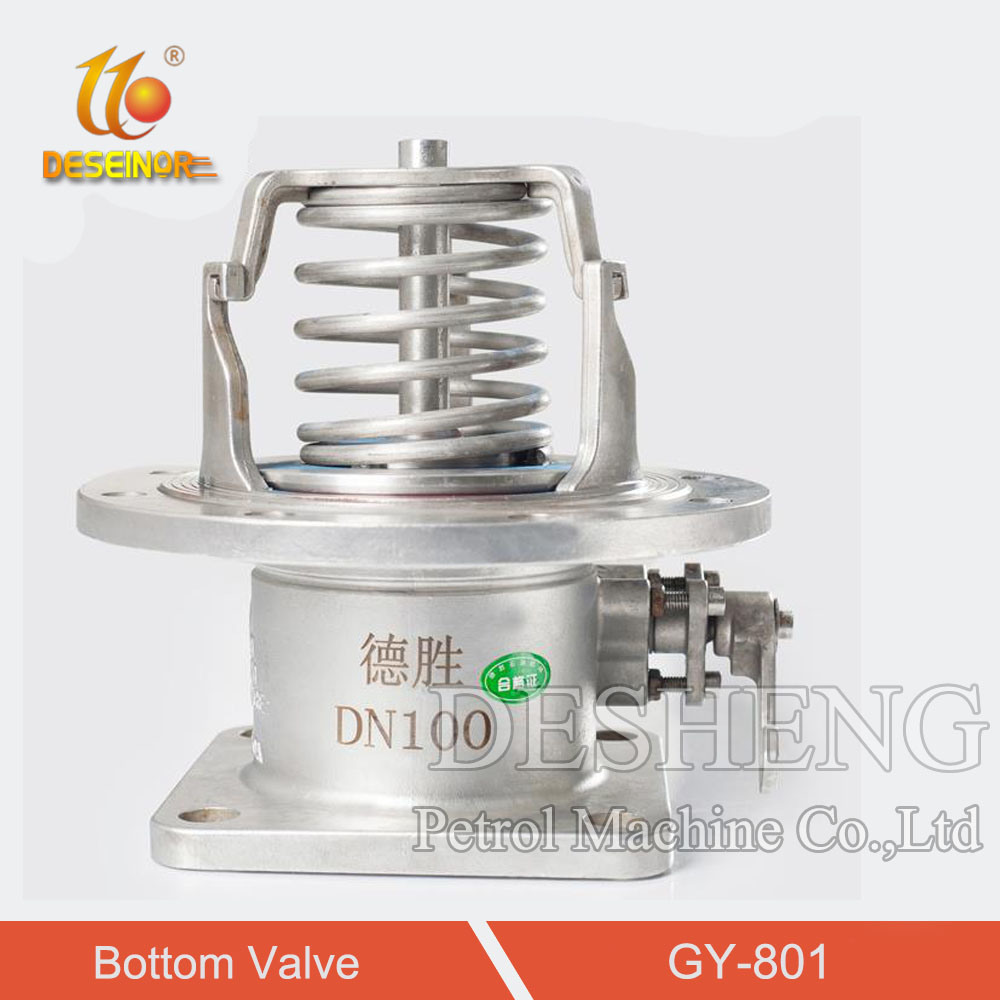 Mechanical Stainless Steel 4 Inch Bottom Valve