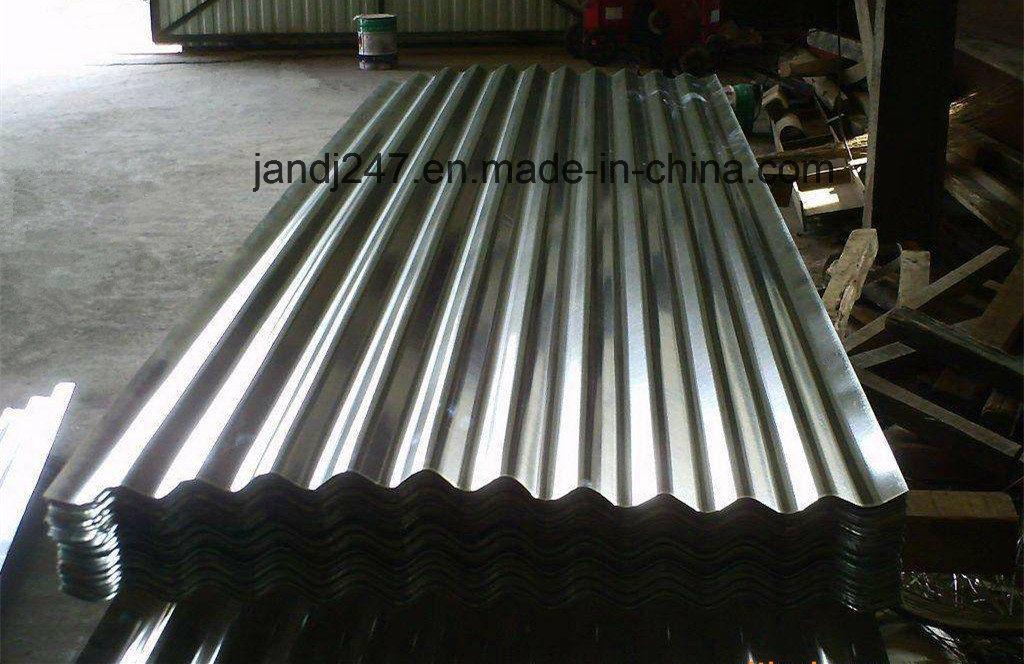 Galvanized or Color Plated Corrugated Steel Roofing Sheet