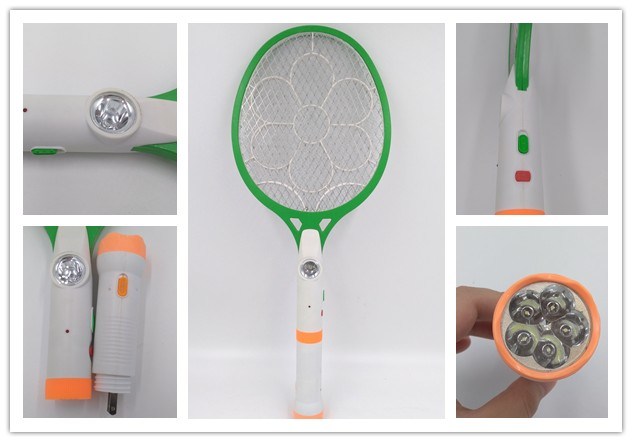 High Quality Durable Electronic Inect Racket, Mosquito Killer Bat with Separable LED Torch