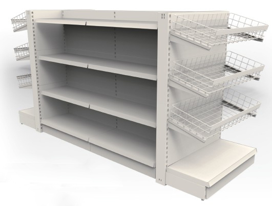 Double Sided Shelf for Supermarket