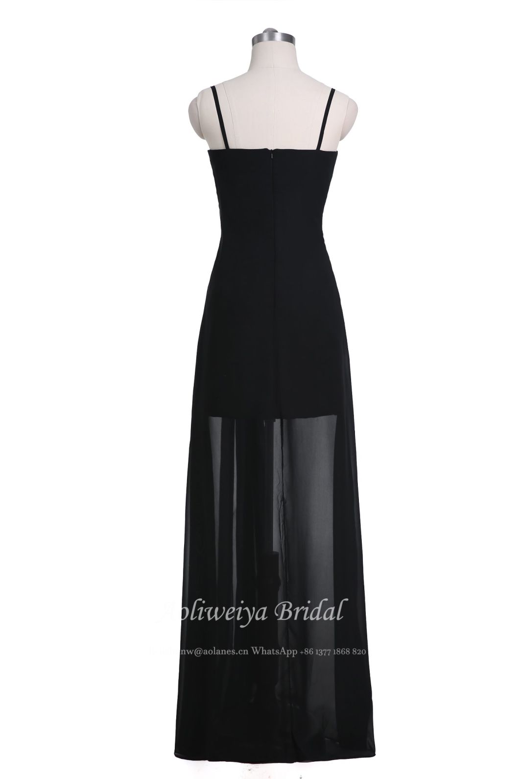 Aolanes Dance Evening Runway Black Evening Dress