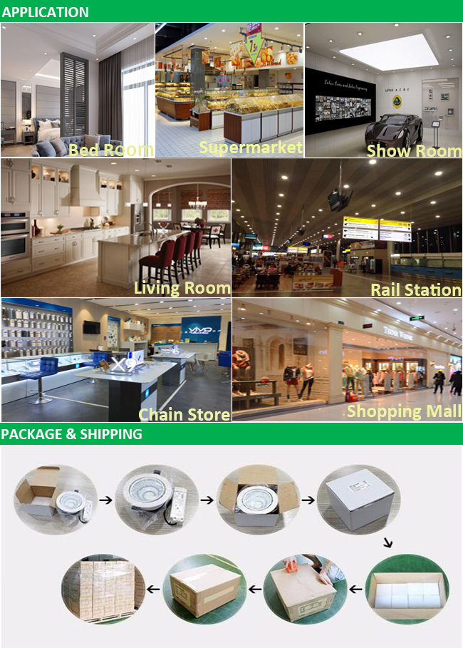 High Quality Recessed 9W SMD Panel Light Round Ultra Thin LED Downlight