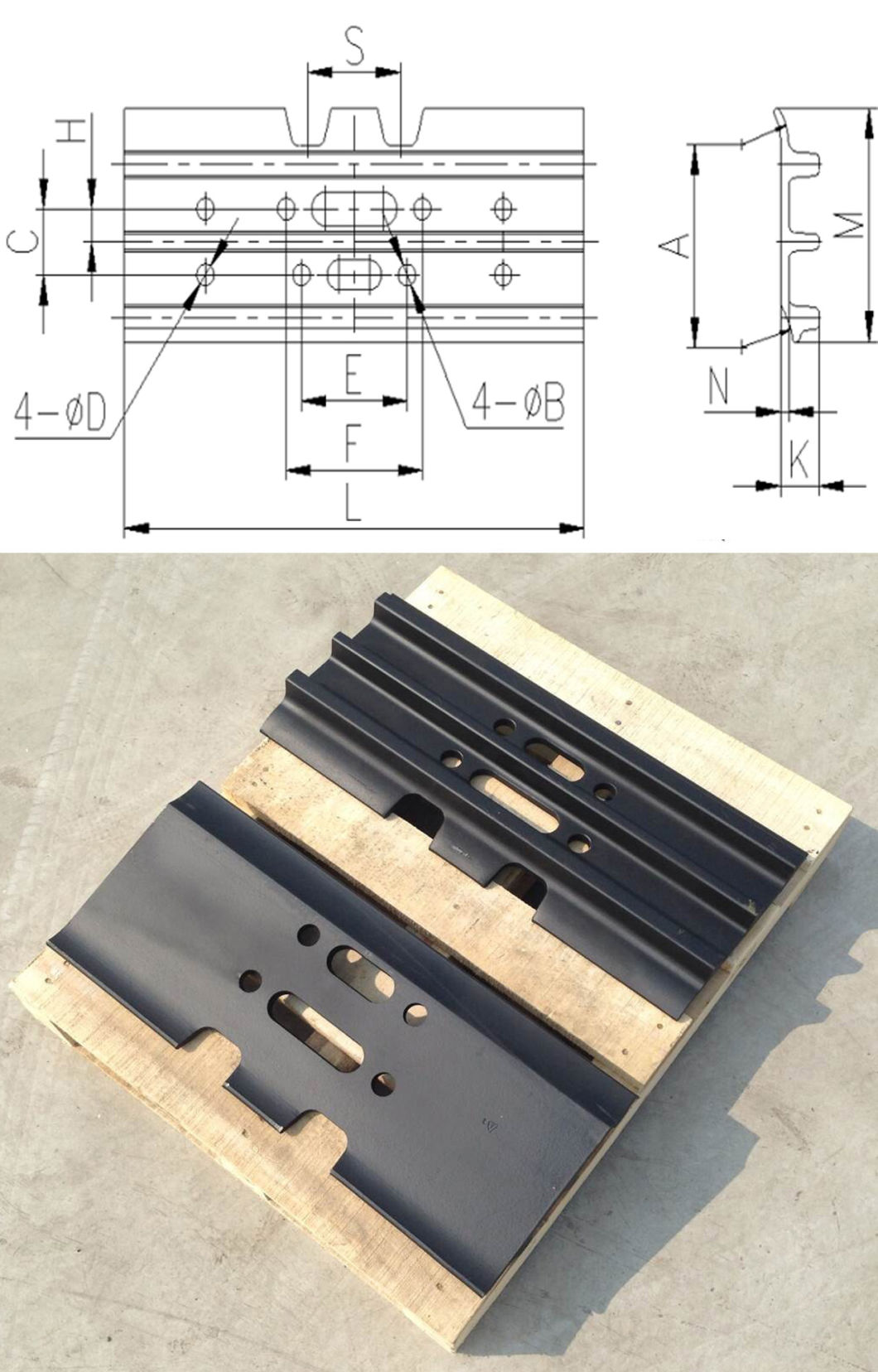 Excavator Track Shoe and Bulldozer Trac Shoe Undercarriage Spare Parts